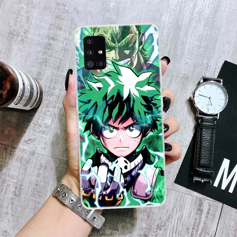 My Hero Academia Izuku Deku Phone Case For Samsung Galaxy A12 A22 A32 A42 A52 A72 A51 A71 5G A41 A31 A21 A02S M12 M21 M31 M30S
