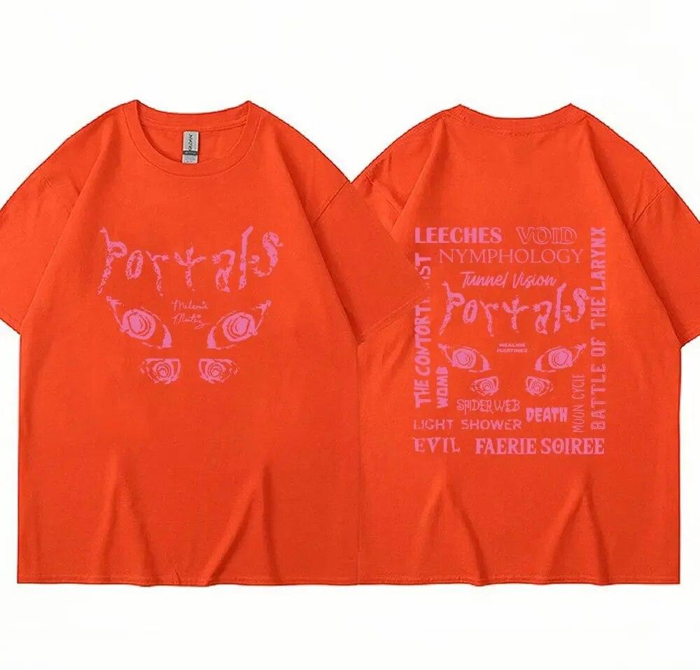 Melanie Martinez Portals Tour 2023 T Shirt Unisex Women Fashion Aesthetic Harajuku Hip Hop T-Shirt Oversized 100% Cotton Streetwear Unisex