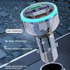 USB Car Charger Fast Charging with Digital Display Car Phone Adapter For iPhone 15 14 Samsung Xiaomi 6 Ports USB C Car Charger