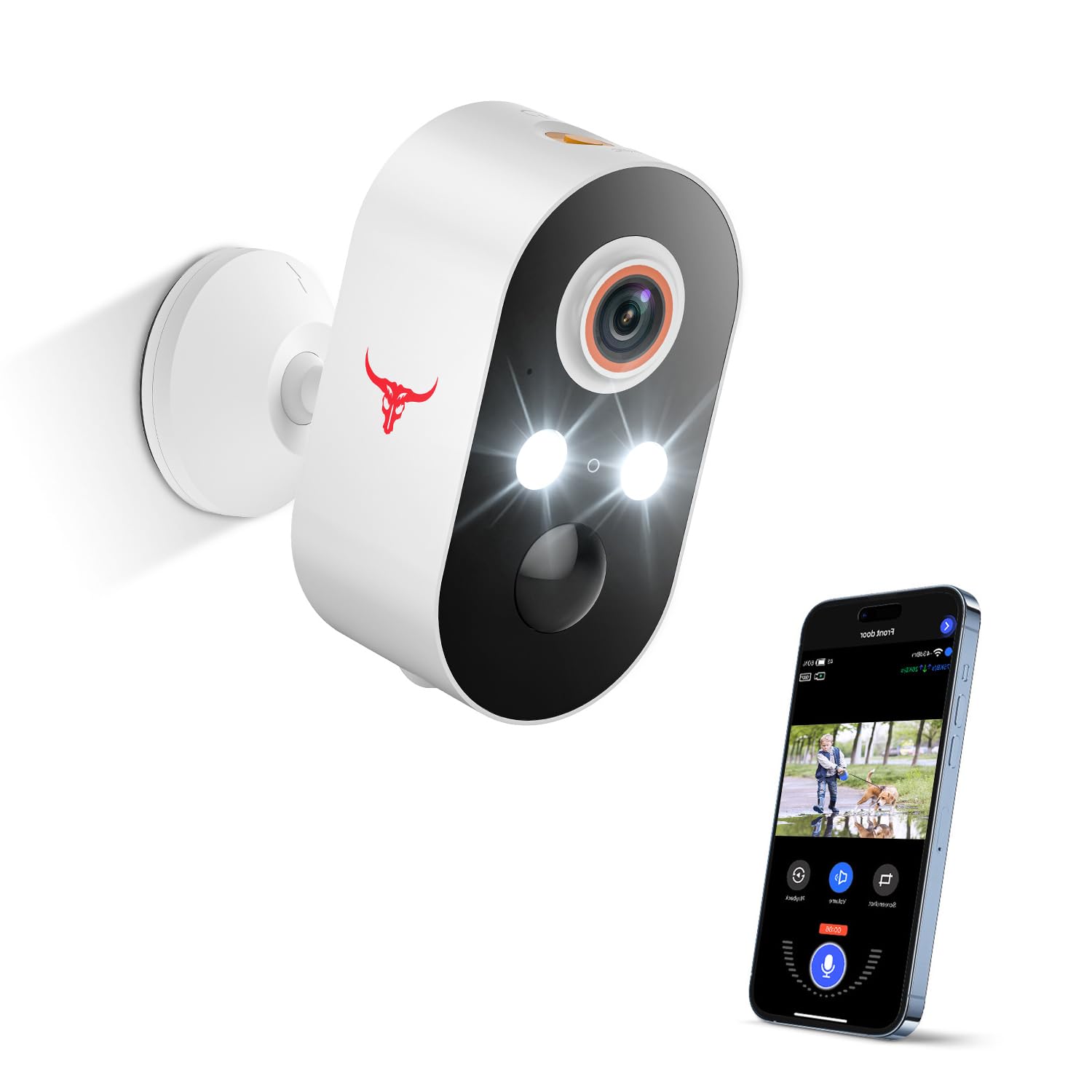 

Guggre 1080P security audio cloud storage color night AI human body only supports panel not camera, two-way communication, (sold separately), vision,