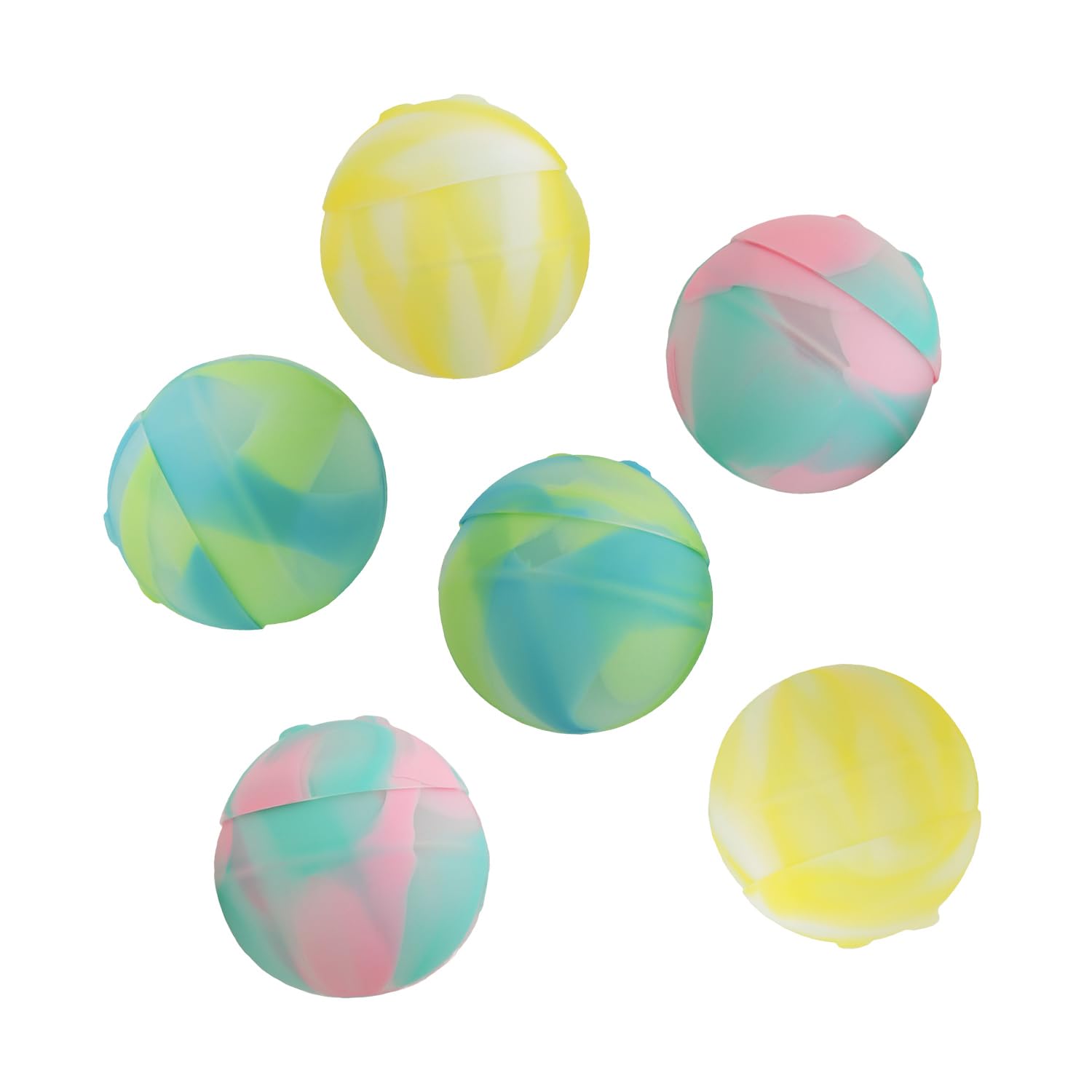 

D by DADWAY Silicone Water Balloons, Set of 6, Marble, TYDB004990000