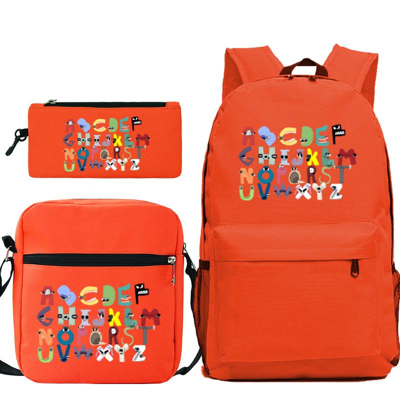 Game Alphabet Lore Alphabet Legend School Bag Backpack Shoulder Bag Pencil Case