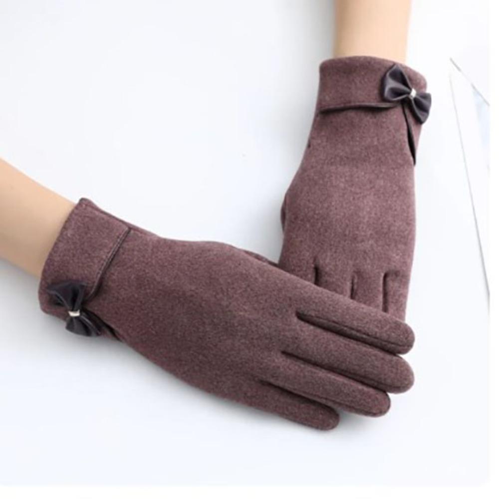 Guanti caldi da donna in peluche di coniglio, guanti in velluto tedesco, resistenti, caldi, antivento e antifreddo