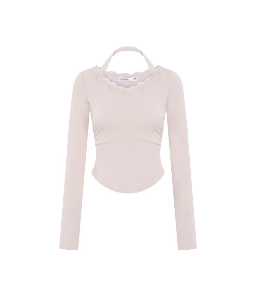 REISE MIYA Lily Halterneck Lace Long Sleeve [Pink]