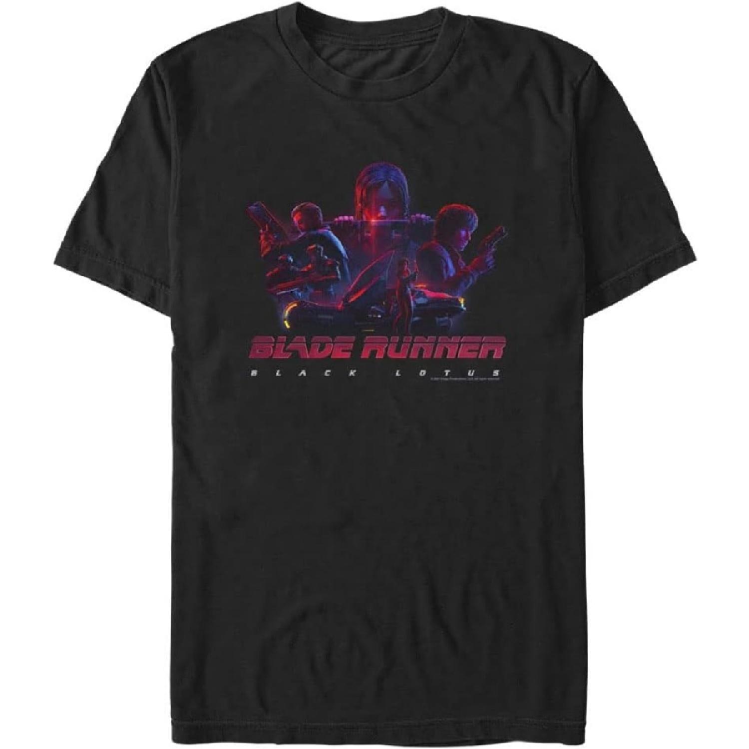 Fifth Sun Big & Tall Blade Runner Black Lotus Poster Men s Tops Short Sleeve Tee Shirt, Black, 3X-Large Big Tall S