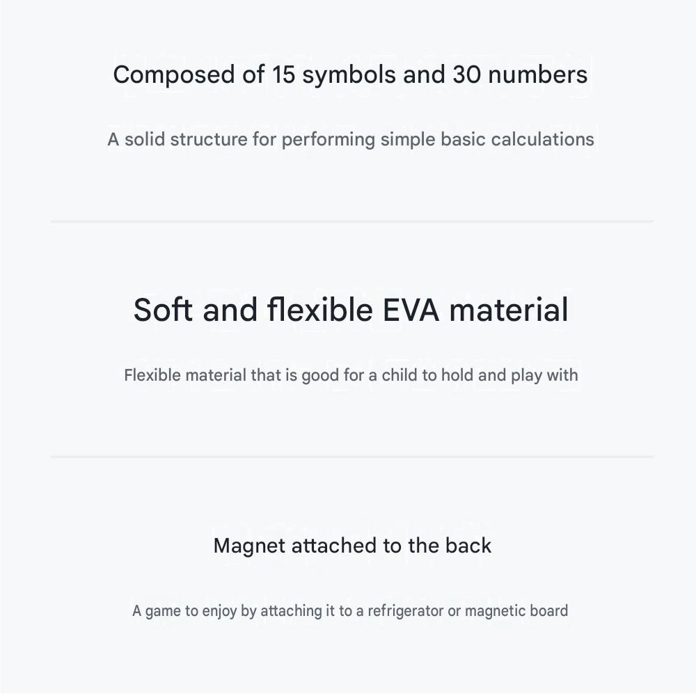 Soft EVA Magnet Numbers X 2EA