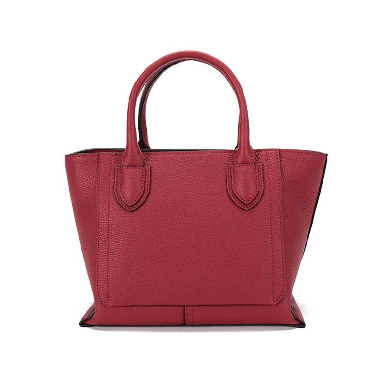 Longchamp Sac à bandoulière 22 Poignée Courte Cuir Granulé Sac à bandoulière Petit Sacs à main pour femmes Rouge Framboise 10103HTAP59