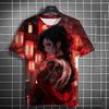 Trendy Men's 3D Cartoon T-shirt Tattoo Bad Girl Print 3D HD Pattern Loose and Comfortable Summer Short sleeved Top