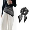 Elegant Ethnic Printed Square Scarf For Women Fashion Accessory