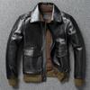 Chinese Size Classic A2 Genuine Horsehide Flight Suit Jacket Aviator Coats Genuine Leather Jacket Men Motorcycle Jackets Autumn