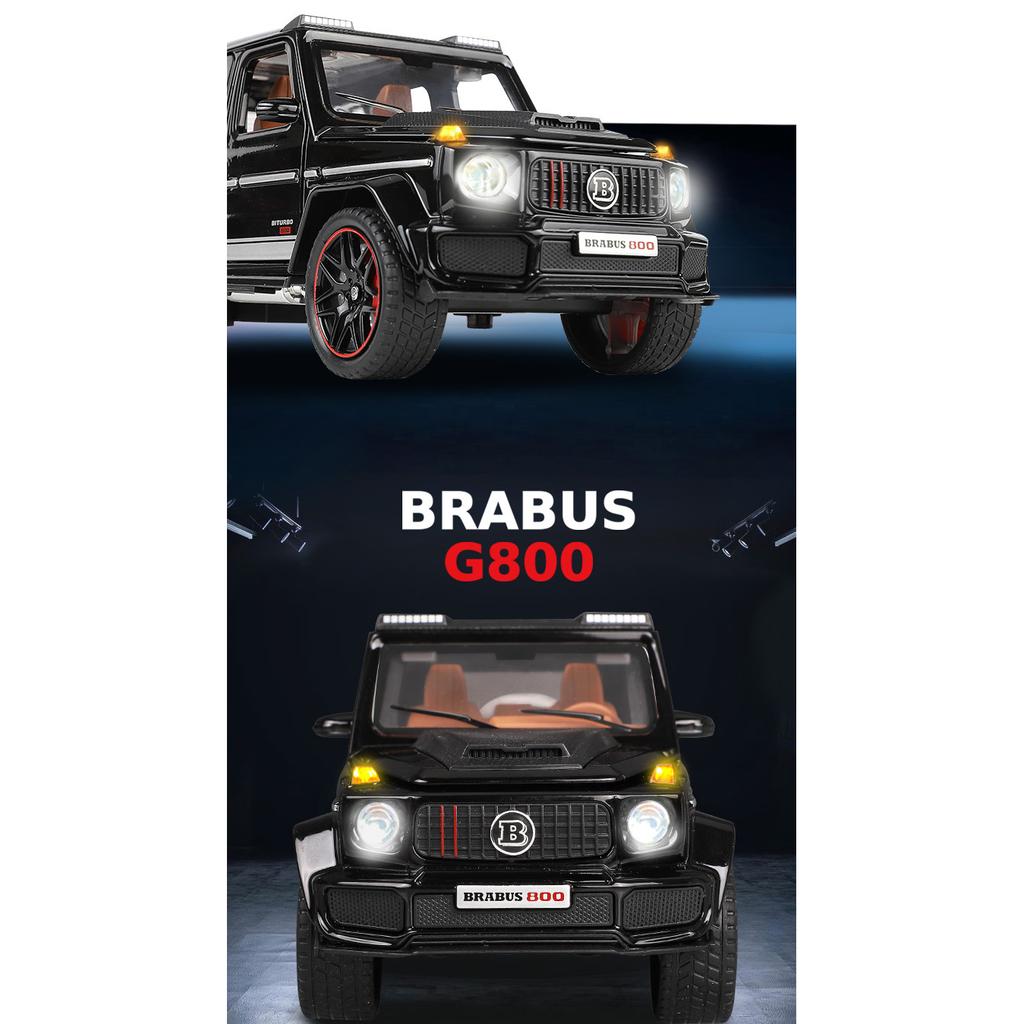 1/32 skala Benz G800 odlany model samochodu zabawka, zabawka napędzana typu naciągnij i puść pojazd z dźwiękiem i światłem dla dzieci maluch chłopcy dziewczęta kolekcja prezentów