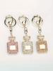 Creative And Fashionable Rhinestone Car Pendant Keychain Rhinestone Perfume Bottle Ladies Bag Pendant Accessories Gifts