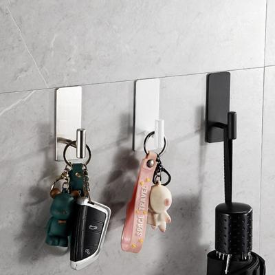 Bad Wandhaken für Handtücher Selbstklebend Edelstahl Klebehalter Wasserdicht Spurlos Schrank Haken Schlafzimmer