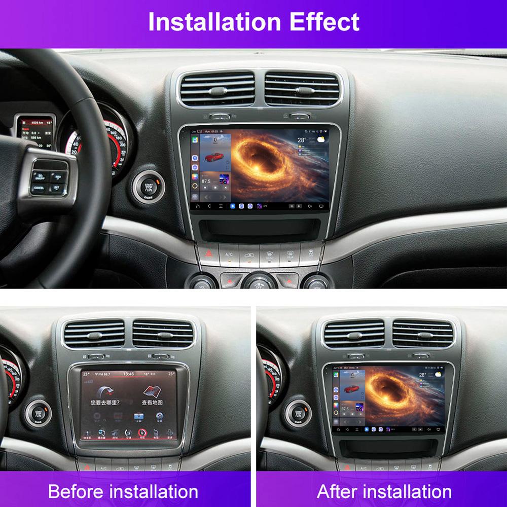 For FIAT Freemont 2011-2016, DODGE Journey 2011+ Navigation GPS Android Car Radio  Multimedia Player Stereo wifi+4G Carplay auto video