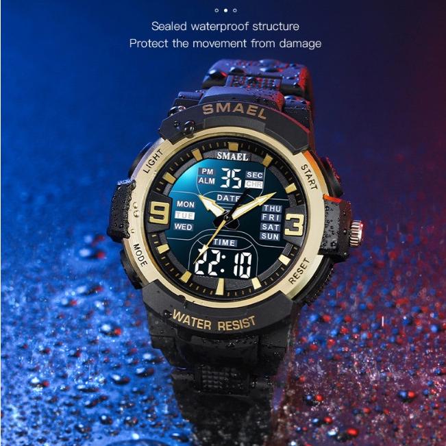 SMAEL Casual Fashion Alloy Multifunctional Waterproof Outdoor Men's Detachable Electronic Watch