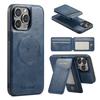 025 Style For iPhone 14 Pro Case Leather 2 In 1 Detachable Back Cover