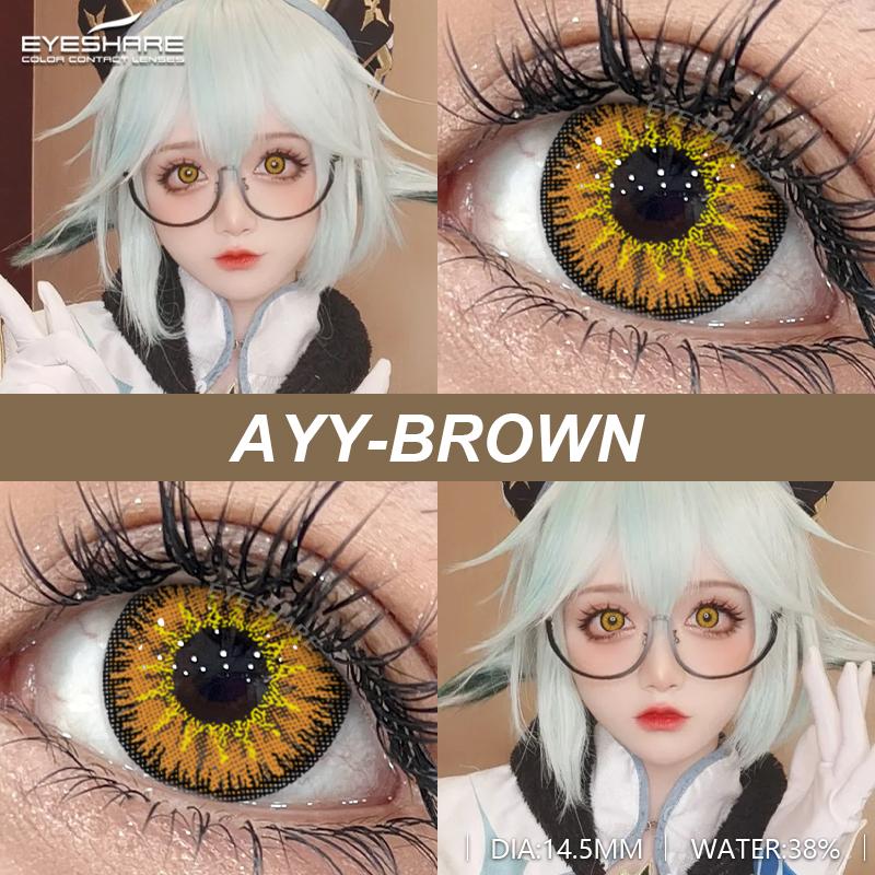 

EYESHARE Многоцветные контактные линзы для выставки комиксов, костюм персонажа для косплея на Хэллоуин, цветные контактные линзы, 1 пара