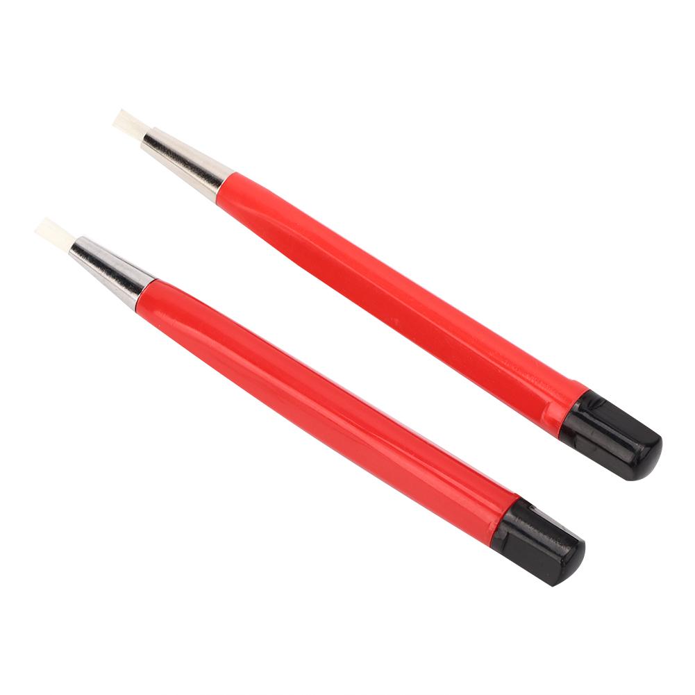 2pcs Fiber Rust Removal Brush Pen Watch Parts Polishing Cleaning Tool