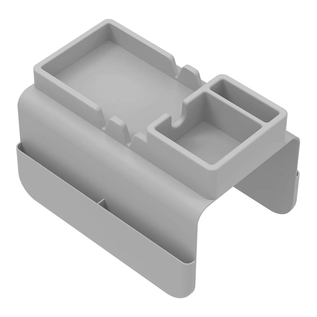 Sofa Cup Holder Silicone Sofa Armrest Tray with Side Pocket Dual Slot Beverage Snack Storage Phone Remote Control Organizer