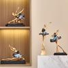 Resin Ballet Dancer Sculpture Girl Figurines Elegant Statues  Decoration for Cabinet Desktop