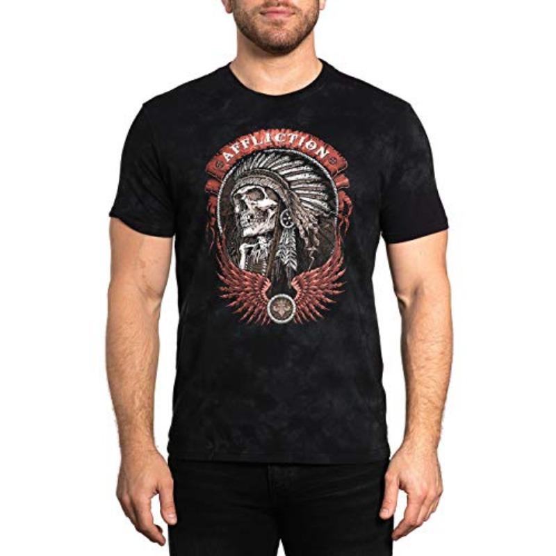 Affliction 3D T Shirts Men Affliction Clothing Core Classic Mens T-Shirts Casual ONeck Pullover Outdoor Tops Sportshirt Clothing