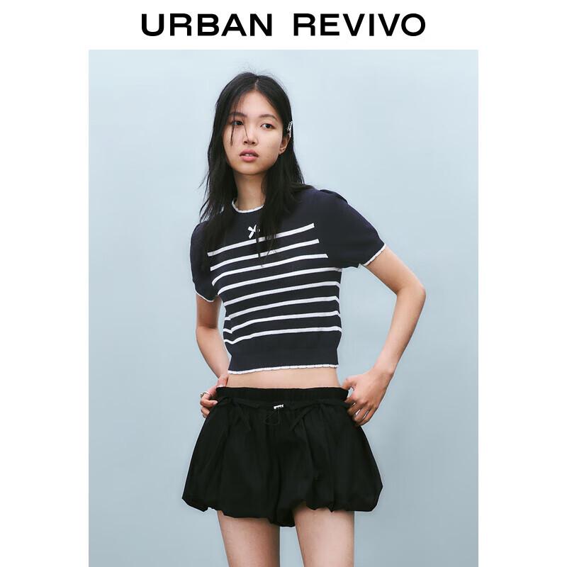 

UR Women s Contrast Stripe Bow Knit Top XS
