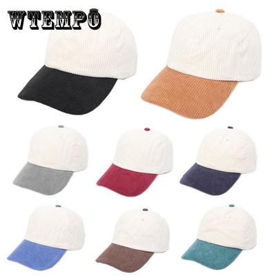 Color Blocking Cord-Baseballcaps für Unisex-Paare, vielseitige Snapback-Hüte für Herbst und Winter, ideale Geschenkwahl