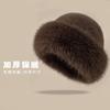 Winter Warm Ear Protection Plush Basin Hat Men and Women Mongolian Windproof Cold Bucket Hat Versatile Bucket Hat