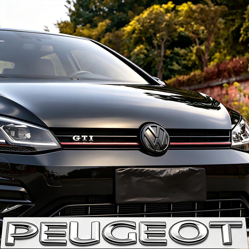 IMNOV1 3D Metal GTD Logo Emblem Badge Car Front Grill Decorative Accessories For VW Golf T‑Roc Tiguan Polo Passat T‑Cross Taigo ID.4