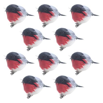 10Pcs Artificial Bird Realistic Vivid Plastic Bird Figures Christmas Tree Decoration Craft for Home Decor
