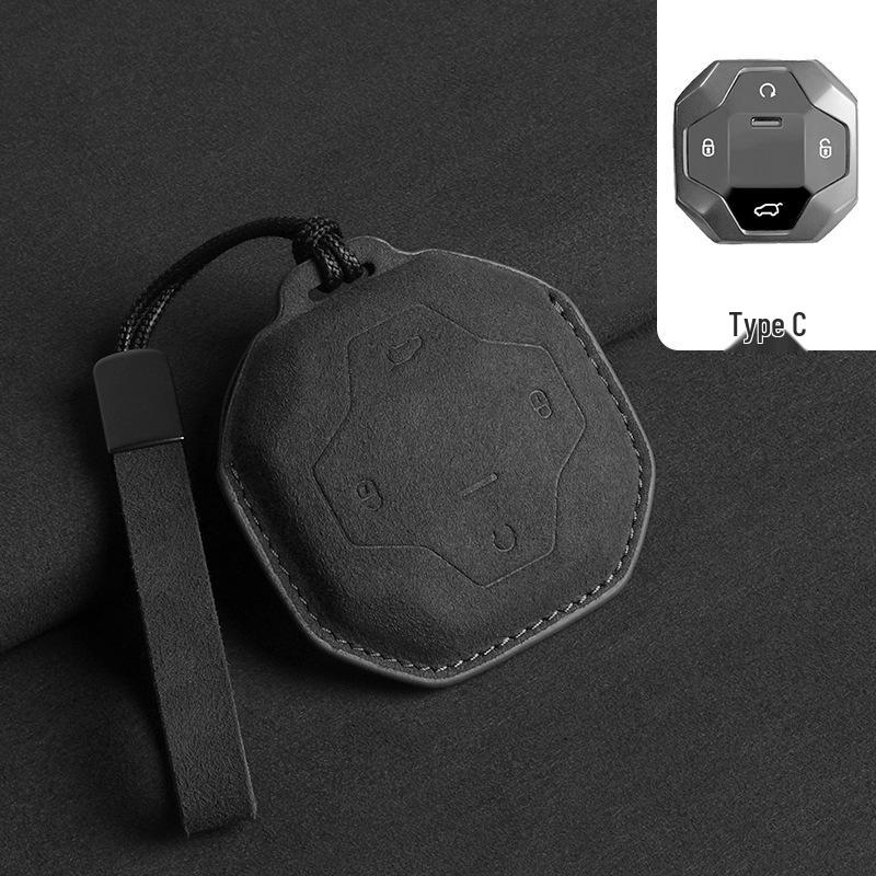 Jetour X70/X70Coupe/X90/X95 Premium Suede Key Case & Buckle
