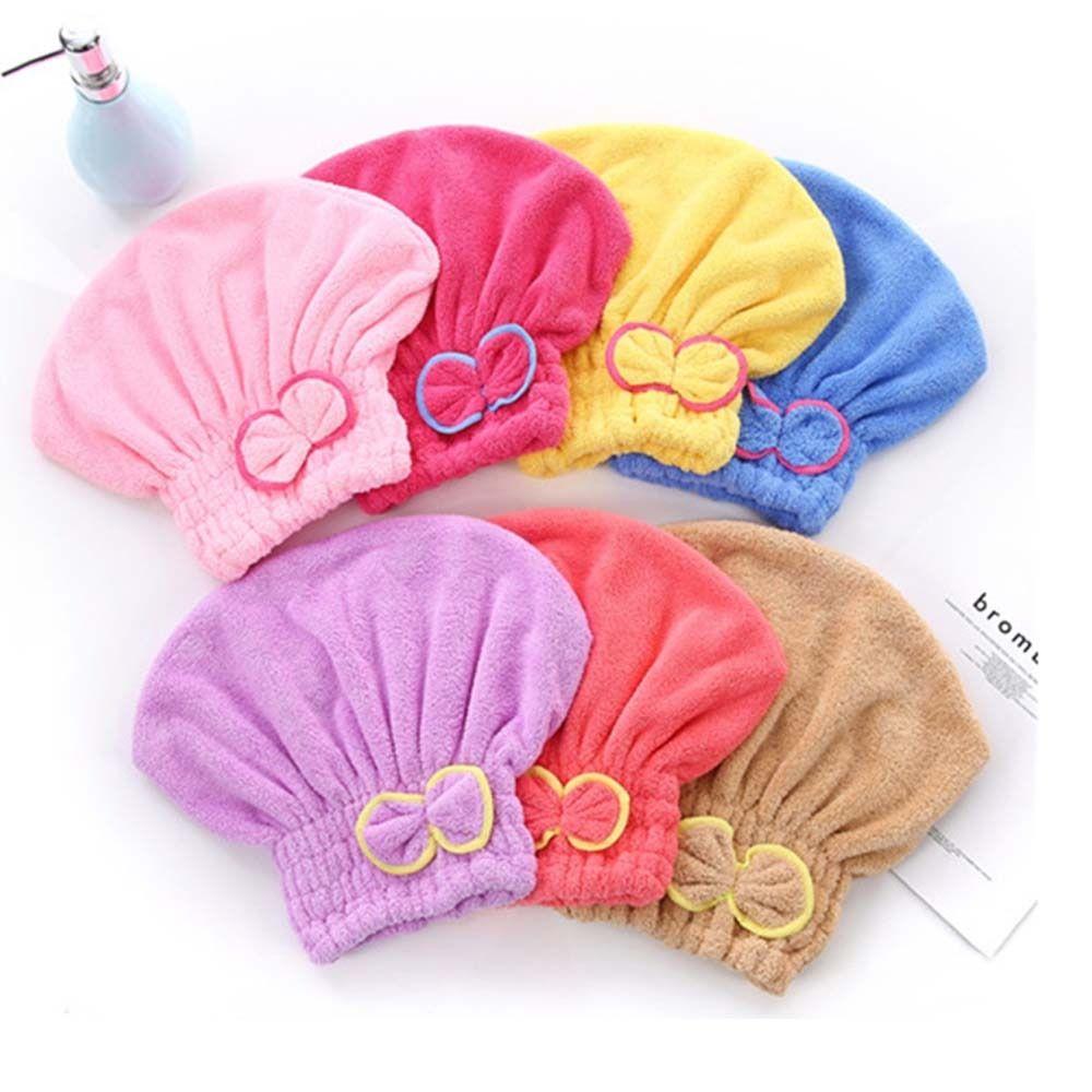 Quick Drying Hair Drying Wrap Towel Hydrophilic Wrap Head Towel Cap Cute Dry Turban  Women