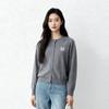 Elva' Island Women's Petite Relaxed Embroidered Knit Cardigan