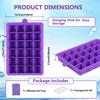24 Hole Silicone Ice Tray Square Box Auxiliary Food Puree Cheese Jelly Mold Bar Kitchen Tool Cocktail Cube Ice Mold With Lid