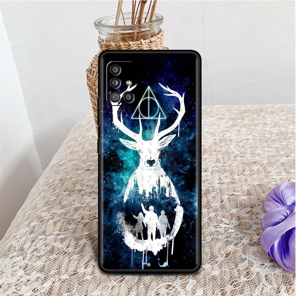 

Чехол P-Potters Design-Harries для Samsung Galaxy A52 A12 A32 A51 A21s A71 A13 A53 A22 A31 A72 A03 A02s A41, черный корпус телефона Samsung A72 4G(5G)