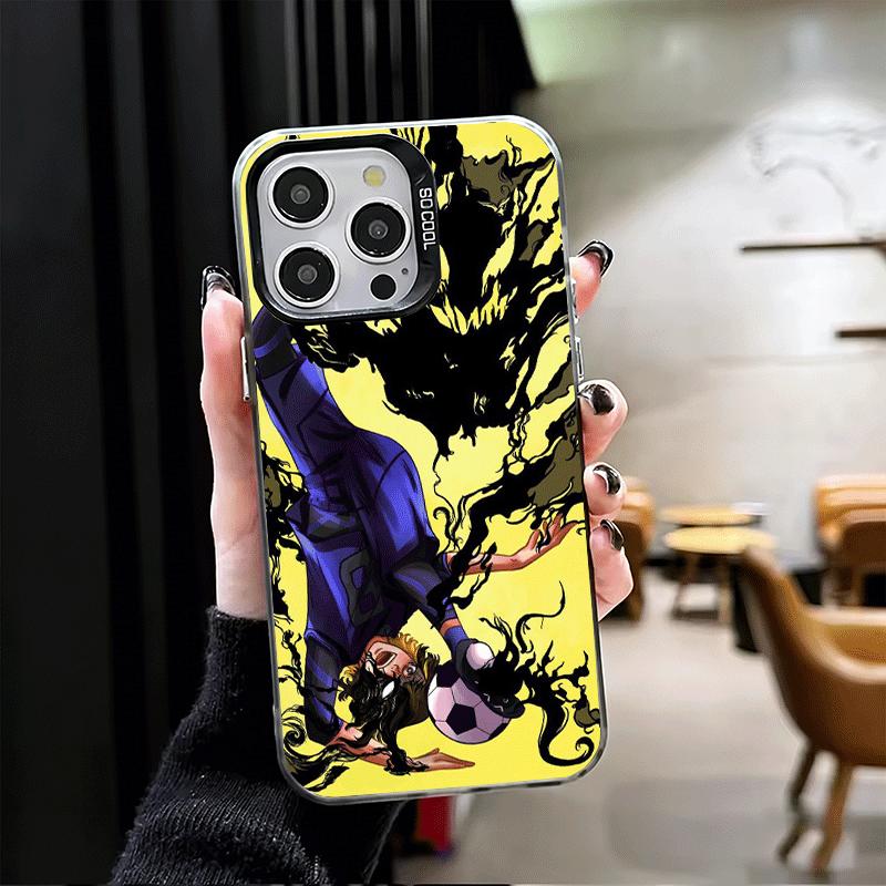 

Синий чехол-бампер L-Lock с изображением Бачиры Мегуру для iPhone 17 Air 16 16E 15 Pro Max 14 Plus 13 Mini 12, противоударный, с защитой от падения, забавный iPhone 12 Pro
