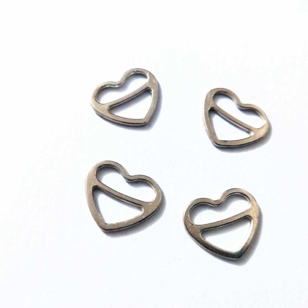 Heart-Shaped Alloy Buckle for Swimsuits, Lingerie, Shoes, and Clothing