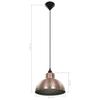 VidaXL 2x Semi-spherical Ceiling Light Copper Color Light Lamp Pendant Light 242556