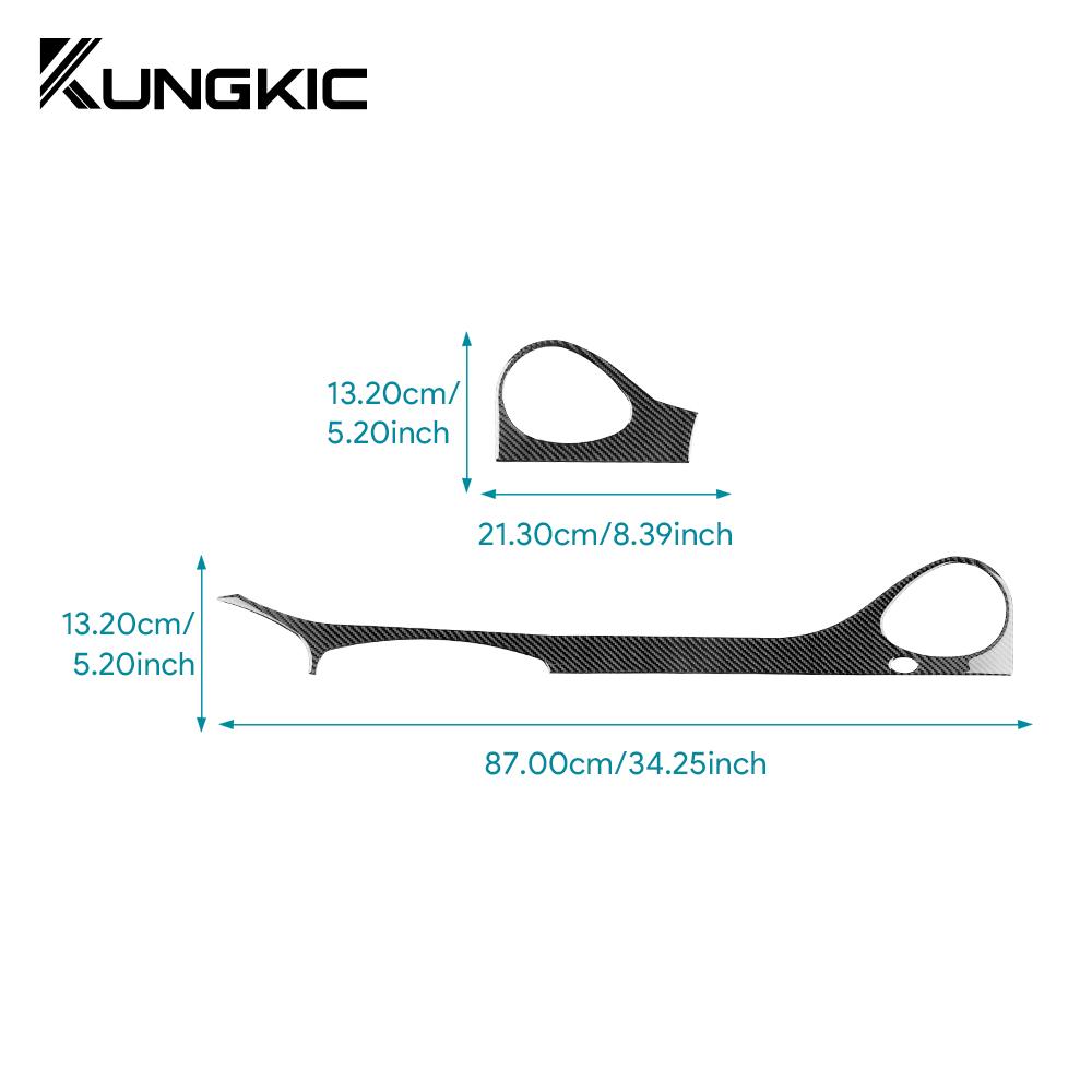 Real Soft Carbon Fiber Sticker For Renault Clio 3 2006 2007 2008 2009 2010 2011 2012 Car Central Console AC Trim Accessories