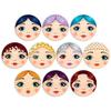 Healing Russian Nesting Doll Magnet: Crystal Glass Soft Whiteboard Sticker Home Decor.