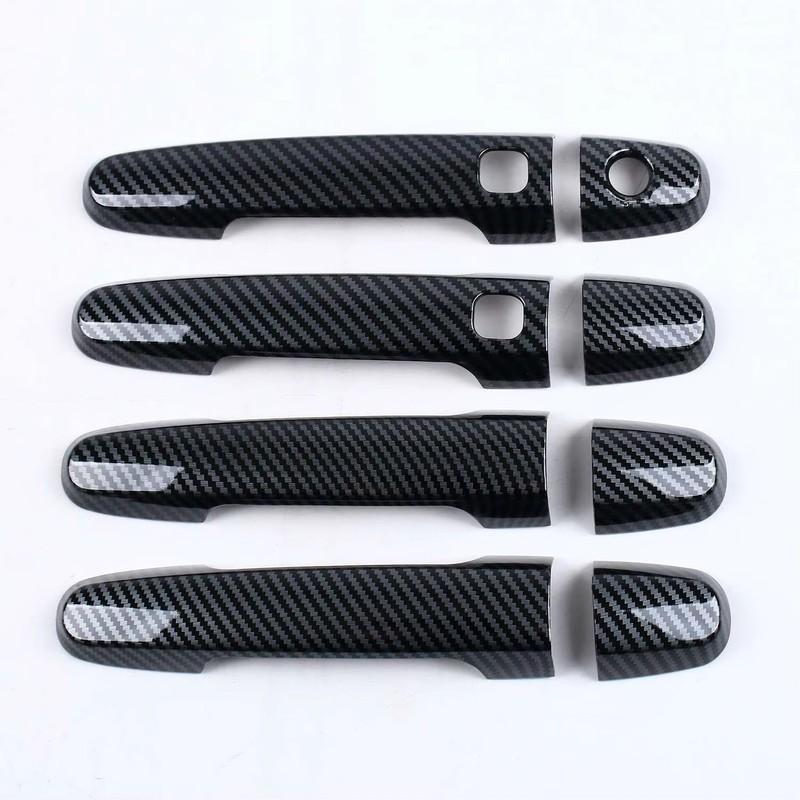 For Toyota RAV4 RAV 4 2006 2007 2008 2009 2010 2011 2012 ABS Carbon Fiber Door Handle Cover Trim Sticker Car Styling Accessories
