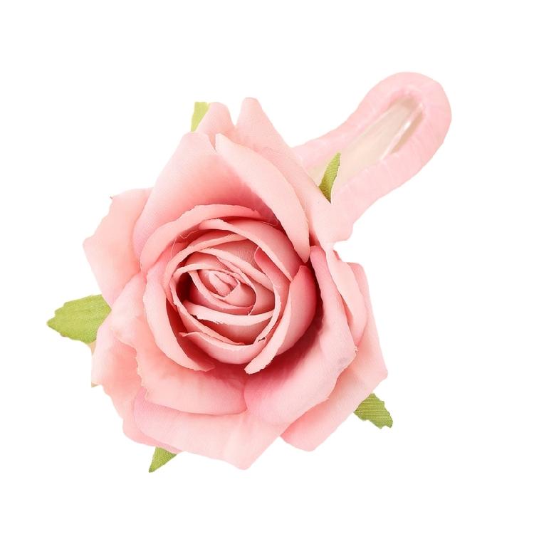 Rose Flower Hair Clip Strong Jaw Claw For Women Gril Elegant Headwear Great For Weddings Beach Day And Daily Use