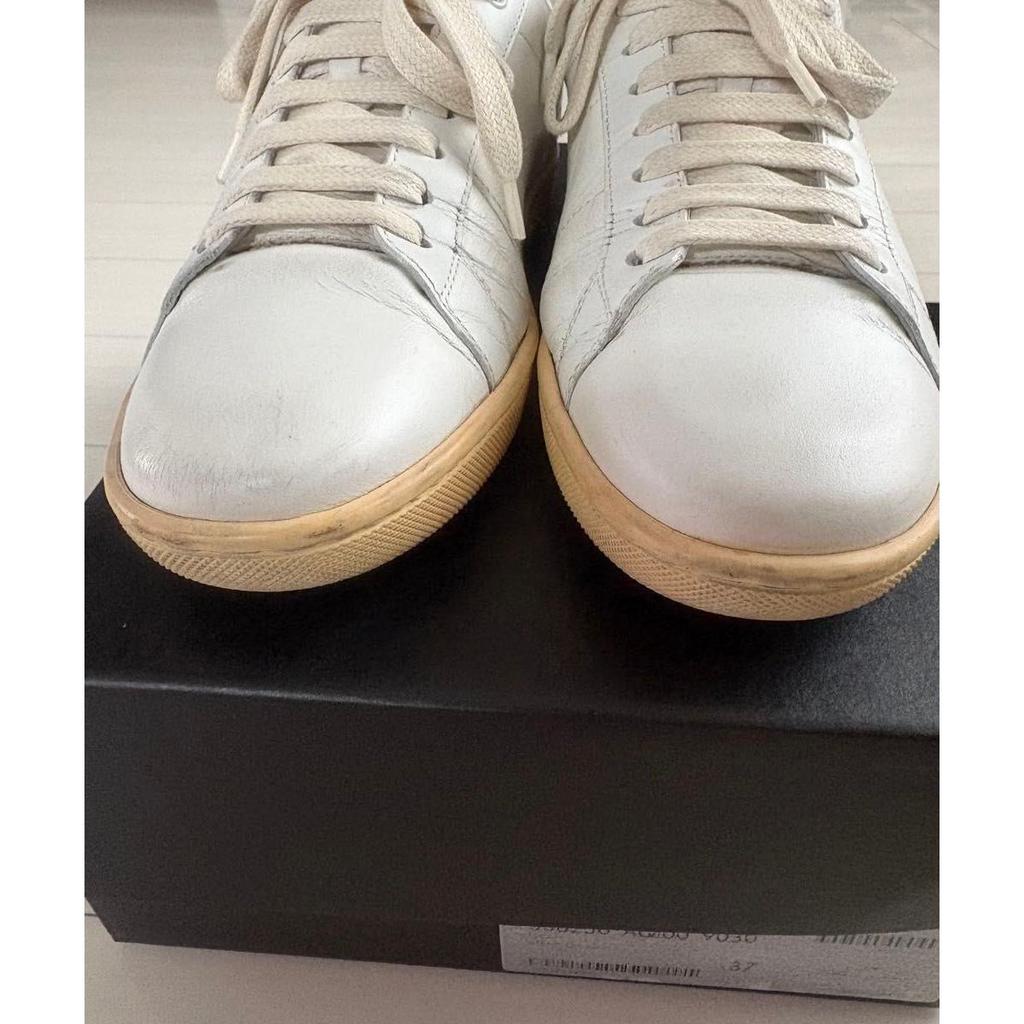 Used SAINT LAURENT Saint Laurent Sneakers White Size 37 With Extra Laces and Box