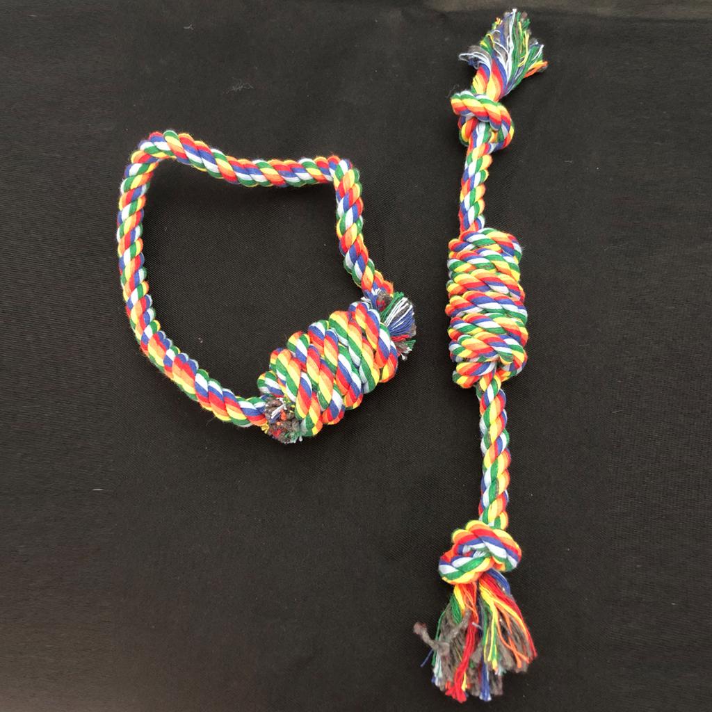1 Set Dog Rope Chew Toys Knot Toys Durable Training Teething Chewers Indoor Outdoor Play Accessories Dog Supplies Pet Toy