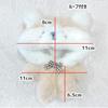 Beige, fluffy cotton doll clothes for 10cm plush toys, g.trigger, suitable for Oshi-Nui (push-stitching).