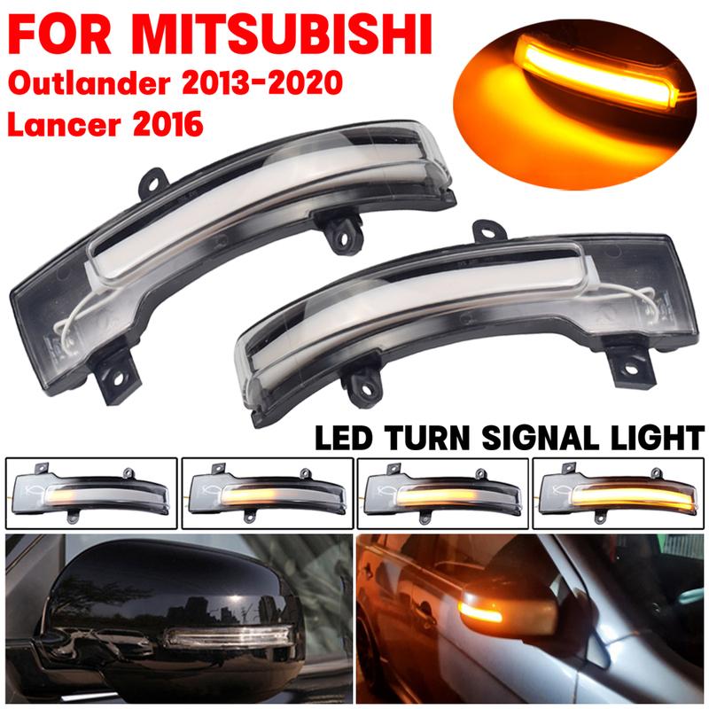 Für Mitsubishi Outlander 2013-2020 Lancer 2016 LED Dynamisches Blinkerlicht Seitenmarkierungsleuchte Repeater Sequentielle Lampe