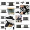 Car Top Storage Net For Organizing Auto Accessories Black Double-layer Cross Weave Style