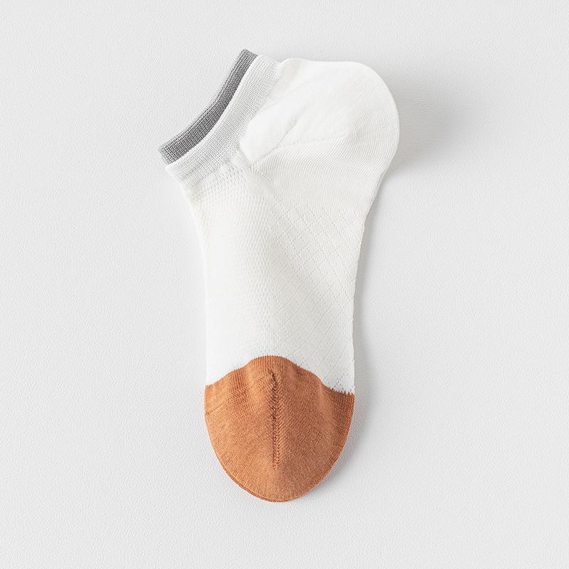 Spring and Summer Men's Short Socks: Blue Anti-drop and Invisible Socks, Thin Boat Socks