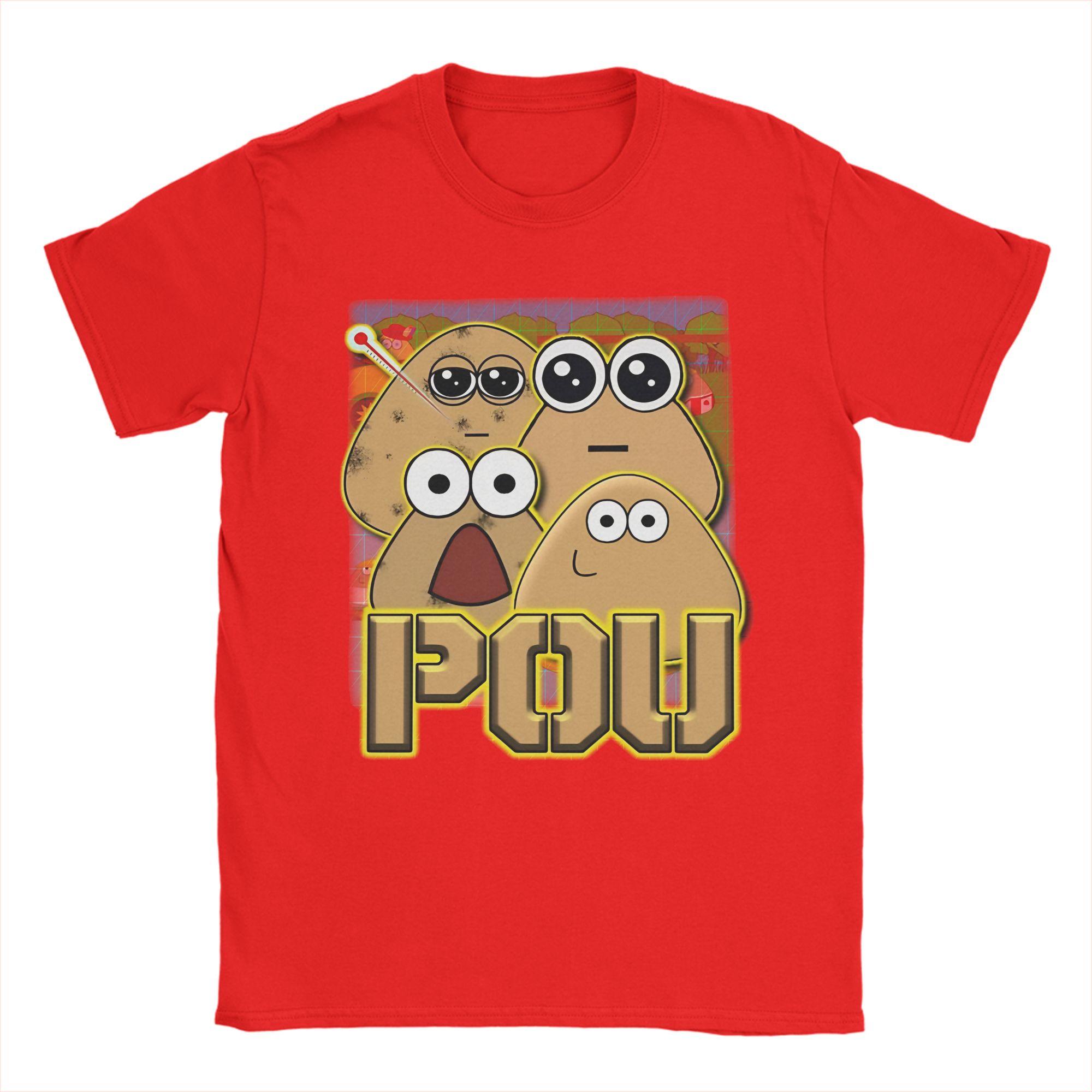 

Unisex Womens POU Video Games T Shirt 100 Cotton Tops Fashion Short Sleeve Round Neck Tees Plus Size TShirts S