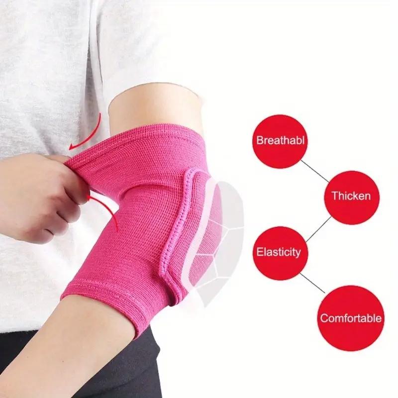 2Pcs Breathable Elbow Braces Thick Sponge Elbow Pad Compression Sleeve for Sport Volleyball Basketball Pain Relief Elbow Support